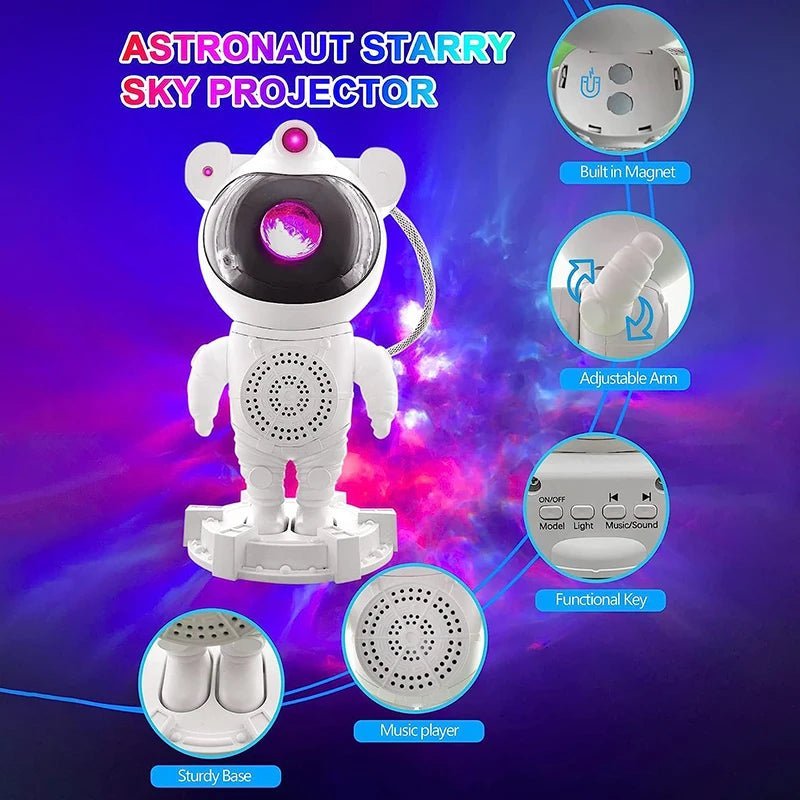 Astronaut galaxy projector - projektor zvezdanog neba