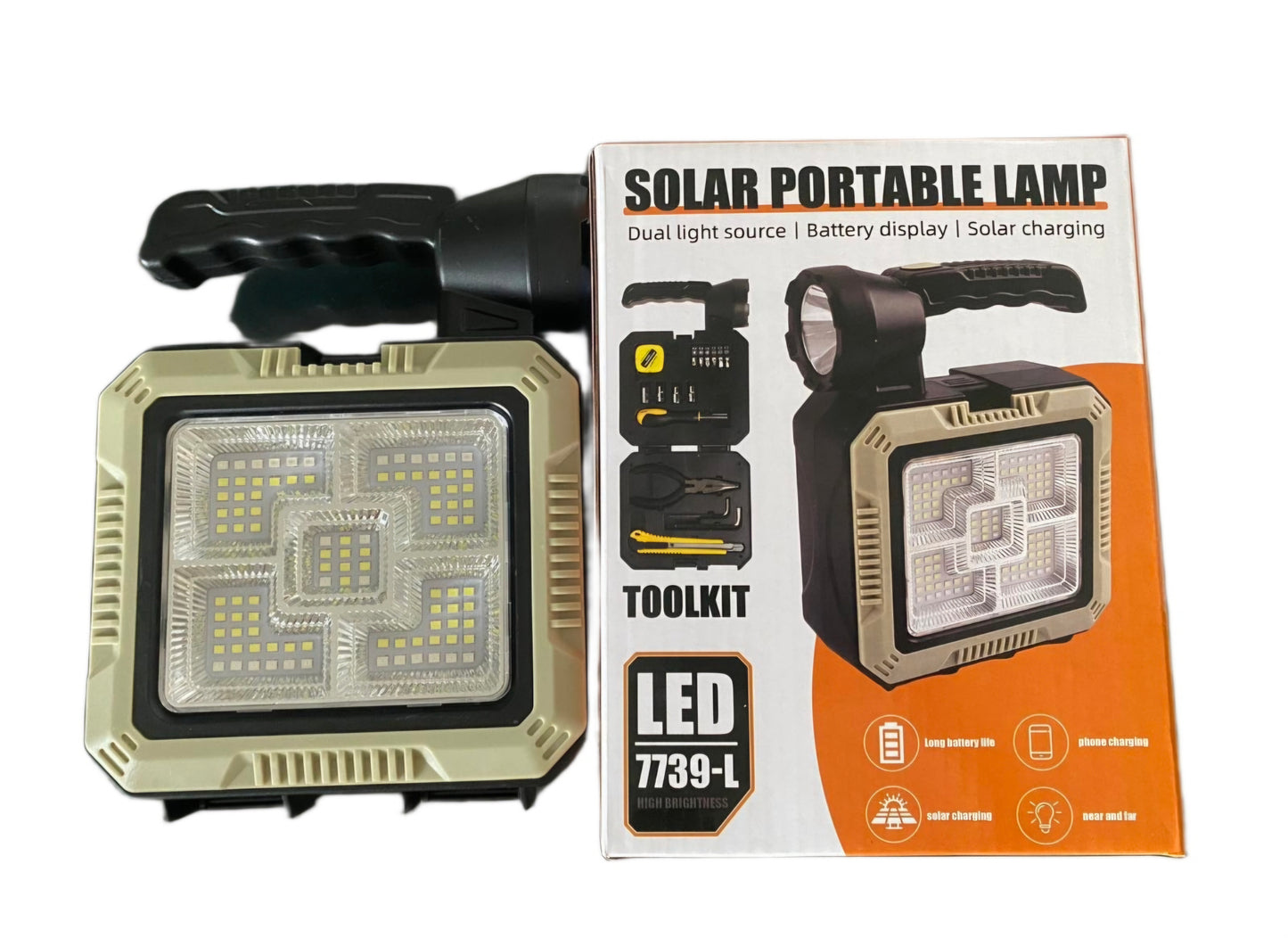 Solarna prenosiva lampa sa kompletom alata