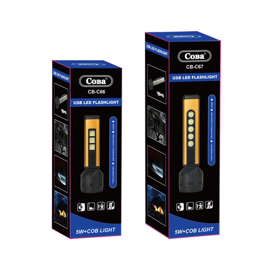 5W LED COB punjiva baterijska lampa USB CB-C67