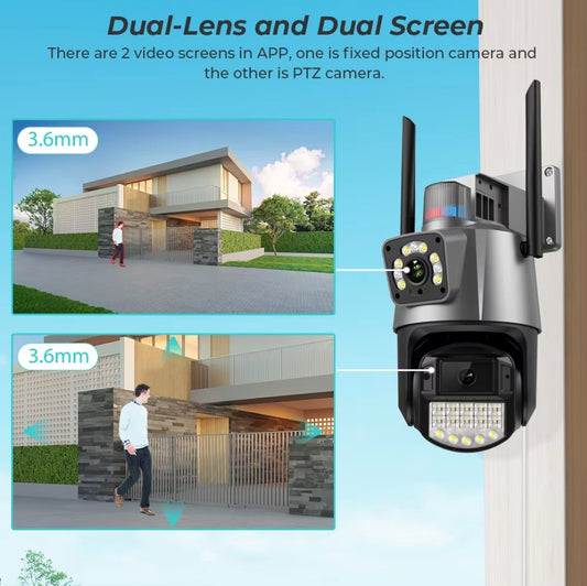 Bežična sigurnosna kamera P11 - QQ6 PTZ WIFI Dual - Lens - SitShopRS