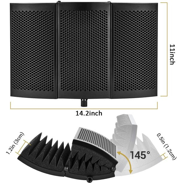 Mikrofonski Sound Shield Vokalni Refleksijski Filter